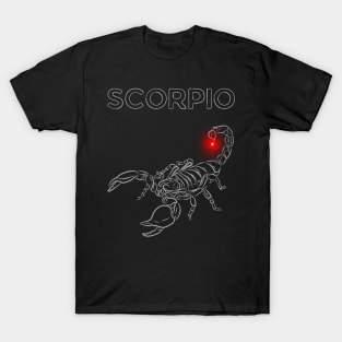 Scorpio | Evil Red Lighted Nail Scorpion T-Shirt